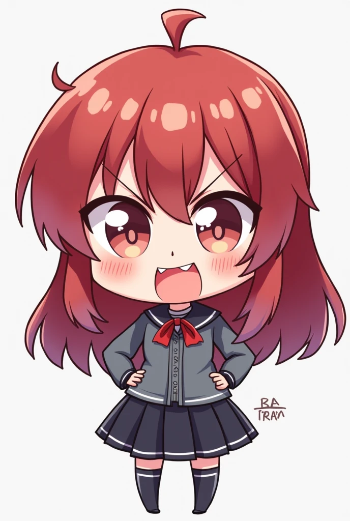 Making for Discord Emoji.
Add an cute anime girl with angry face
and add "a7a" logo