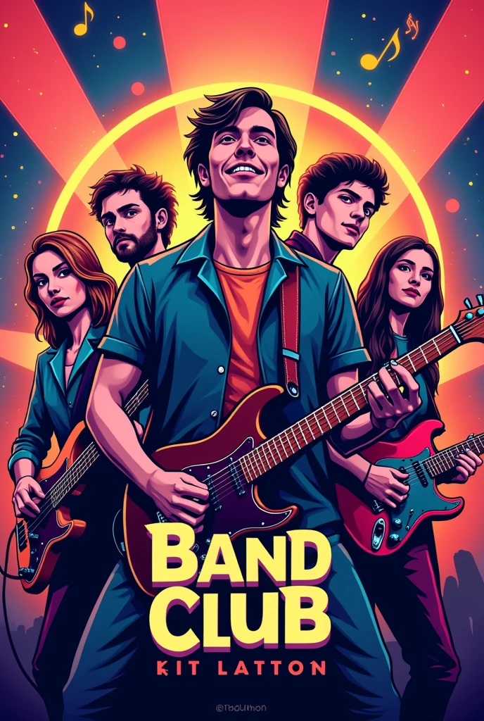 Music band club poster