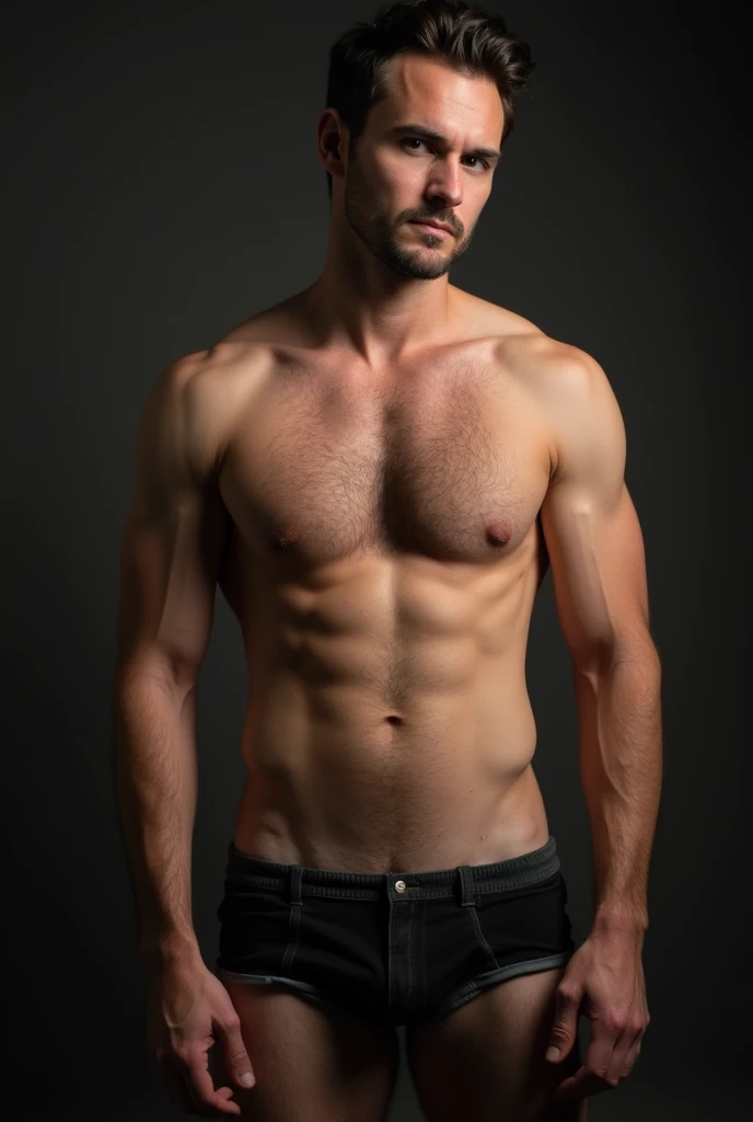 Man with penis exposed