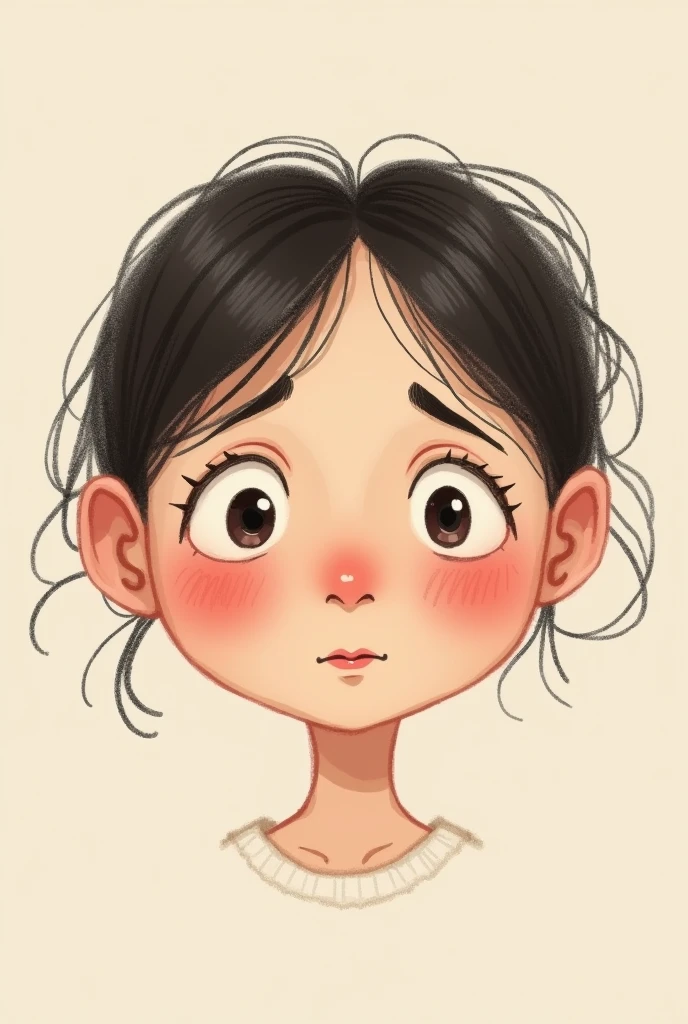 whole face of a vulnerable person cartoon