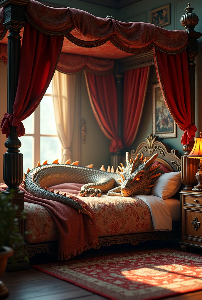 bedroom decoration with dragon