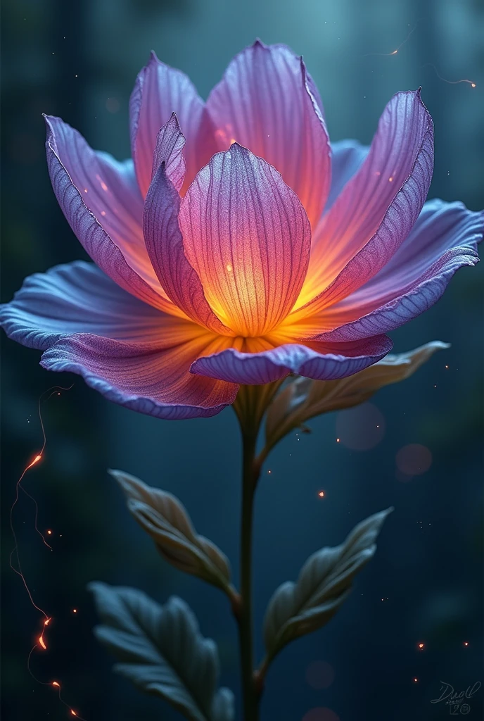 a rare flower that grows in places where the veil between worlds is thin. It has petals that shimmer in a range of colors depending on the time of day and the strength of magical energies around it.