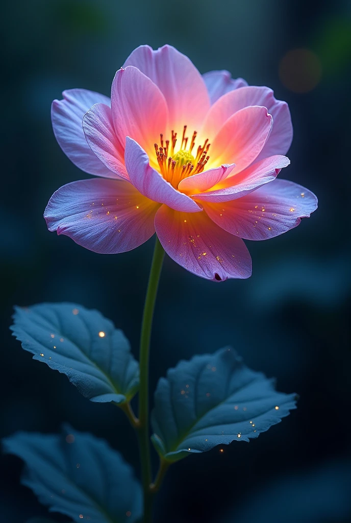 a rare flower that grows in places where the veil between worlds is thin. It has petals that shimmer in a range of colors depending on the time of day and the strength of magical energies around it.