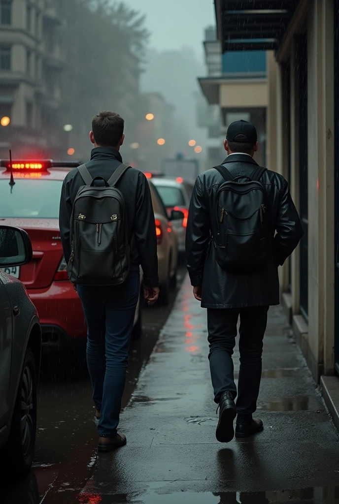 rain & a men