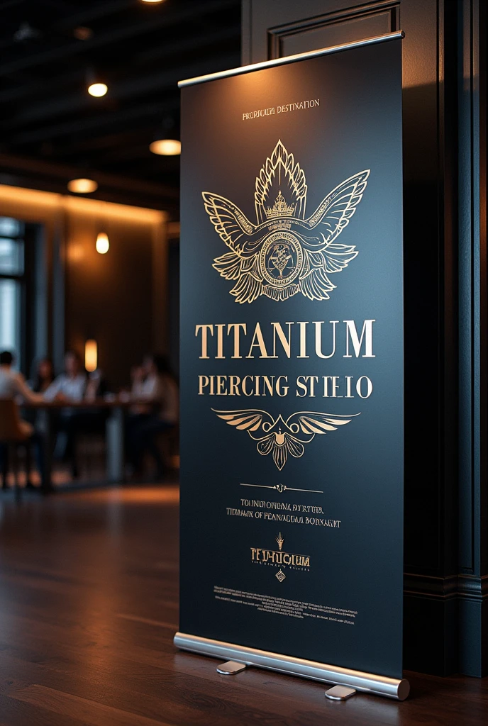 Titanium Piercing Studio Banner Experience the pinnacle of innovation and style with Titanium Art, the piercing studio that redefines excellence.