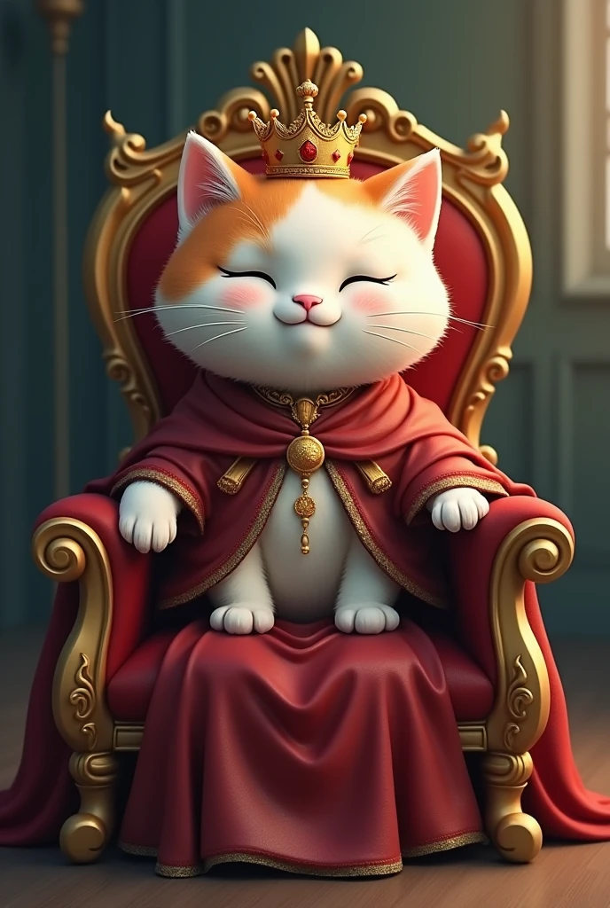 Cat、Queen、Throne、animal