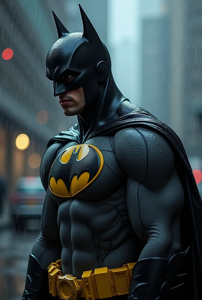 Batman, Hyper Reaslitic, in the rain