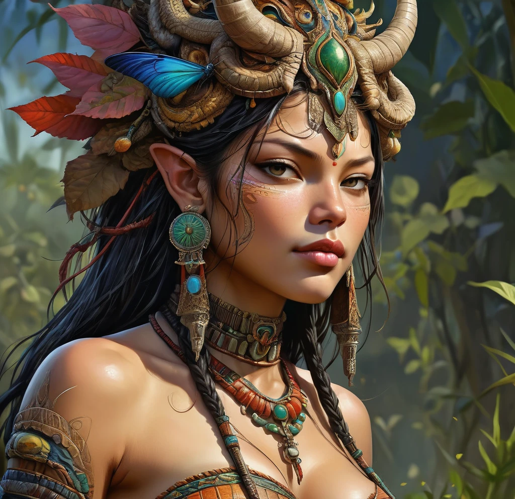 a enticing being, highly detailed digital painting,