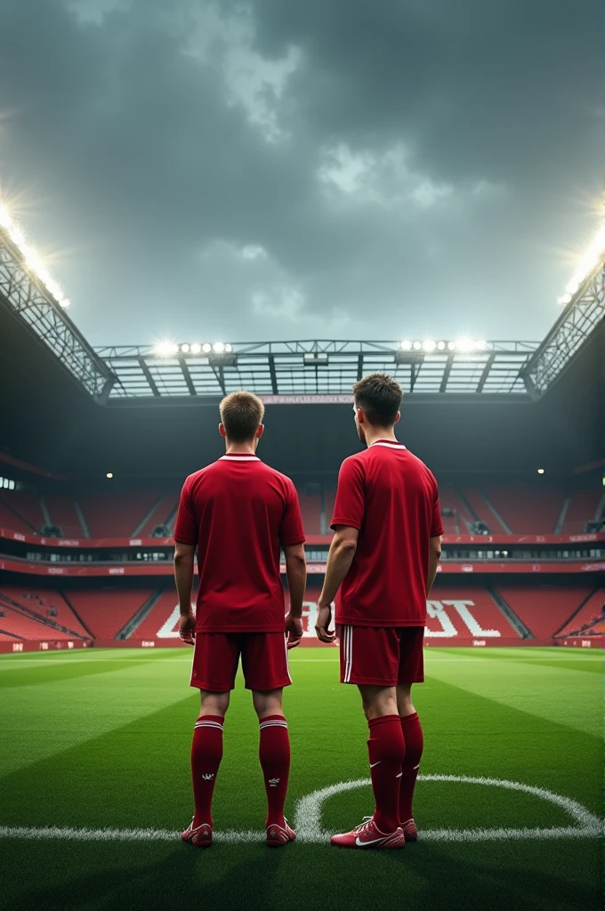Me and steven gerrard in the middle of anfeild pitch