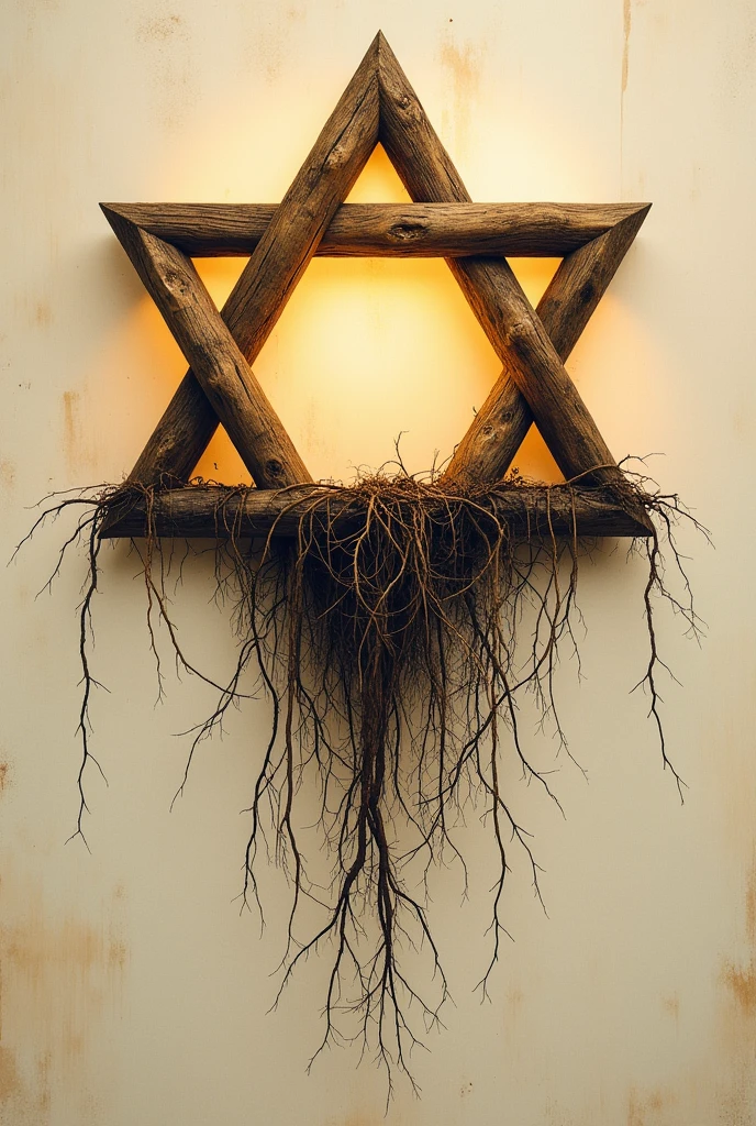 Star of David with roots 