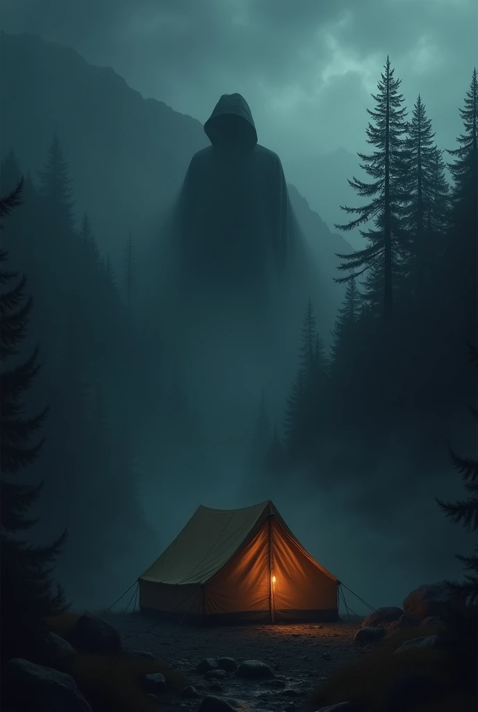 A mysterious shadow around the tent