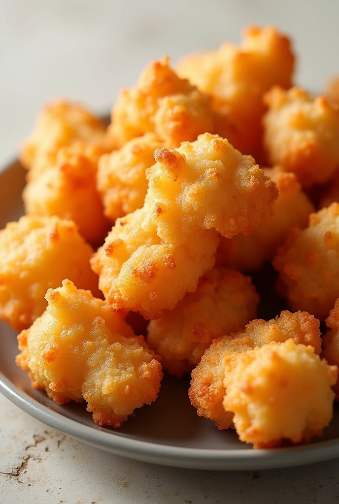 More realistic chicken popcorn
