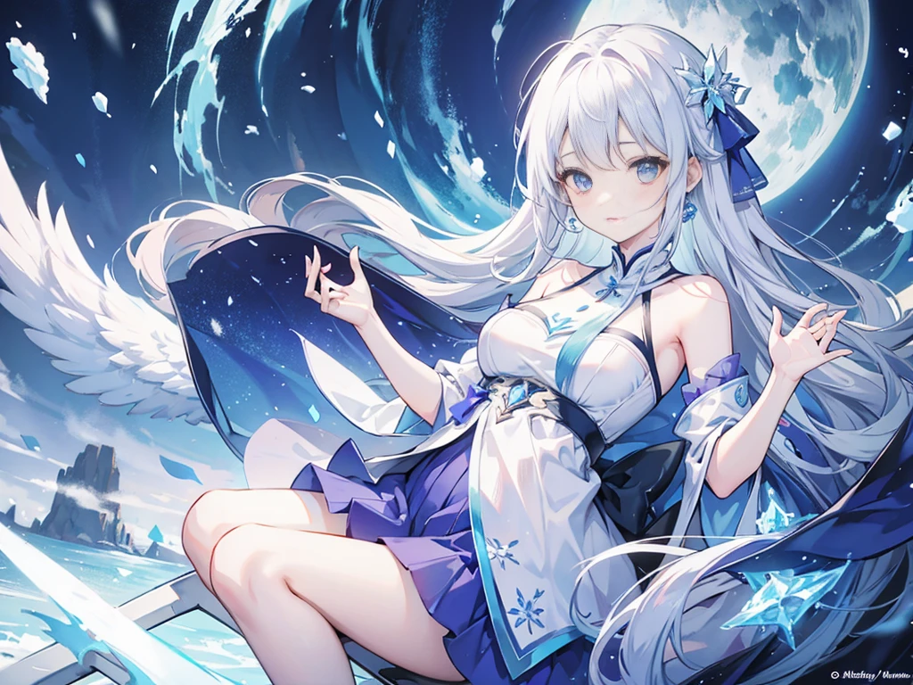 Frozen、snow、white、white銀、
