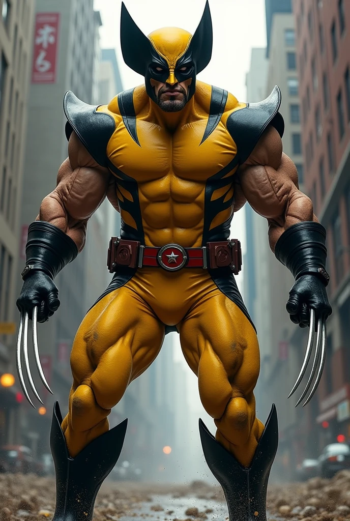 Wolverine from X-Men in his yellow costume