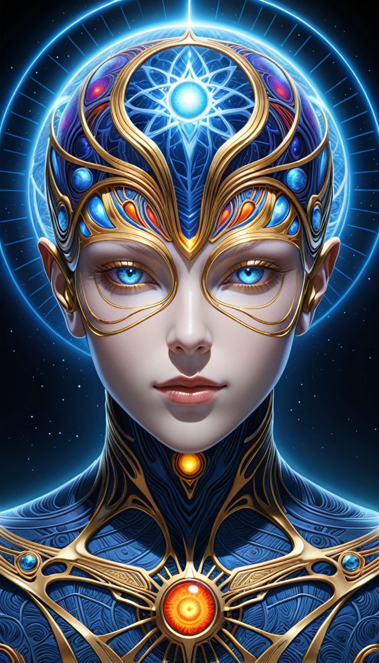 (Nick Vesey (Nick Veasey) style:0.2),Alex Gray (Alex Grey) style,幻想style的黑暗精灵,Character Conception,Upper Body
