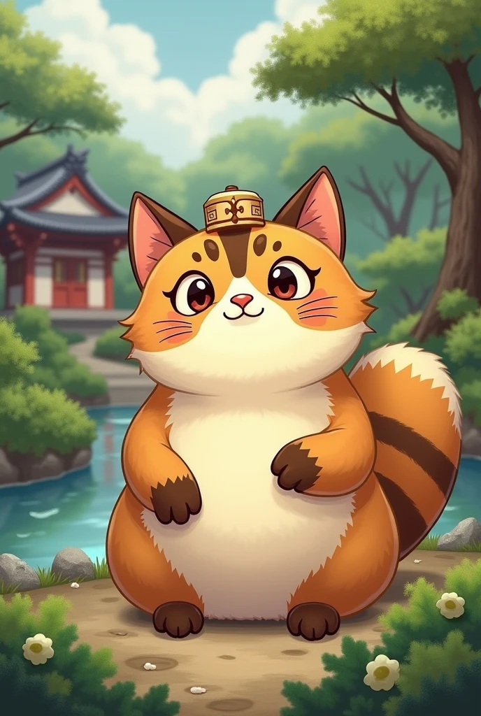 Tanuki-like cat