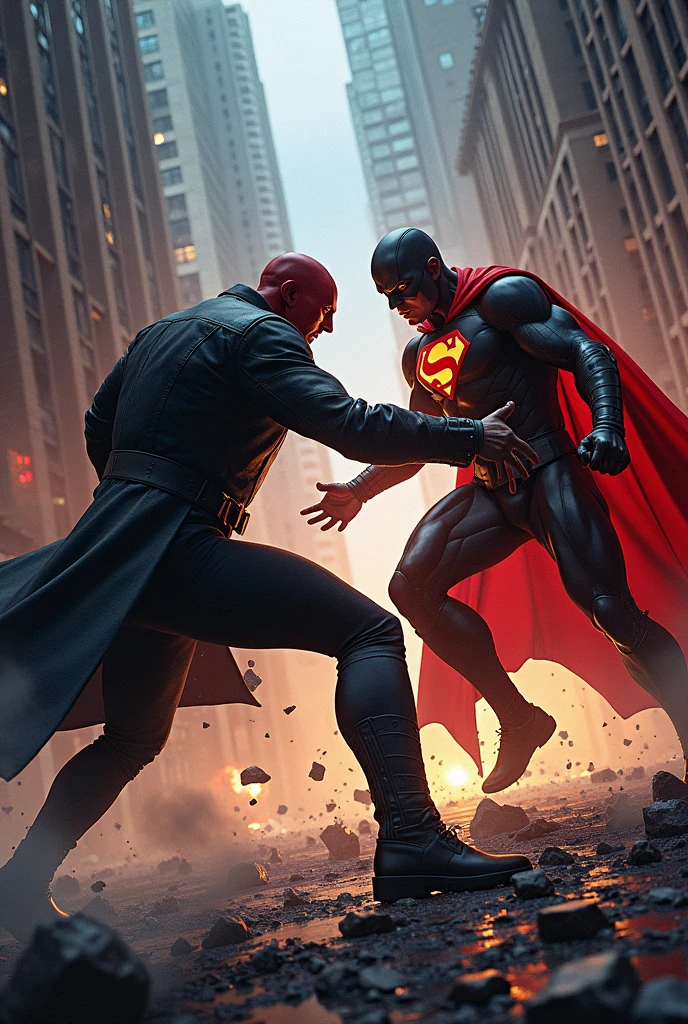 Homelander and bucher beam fight