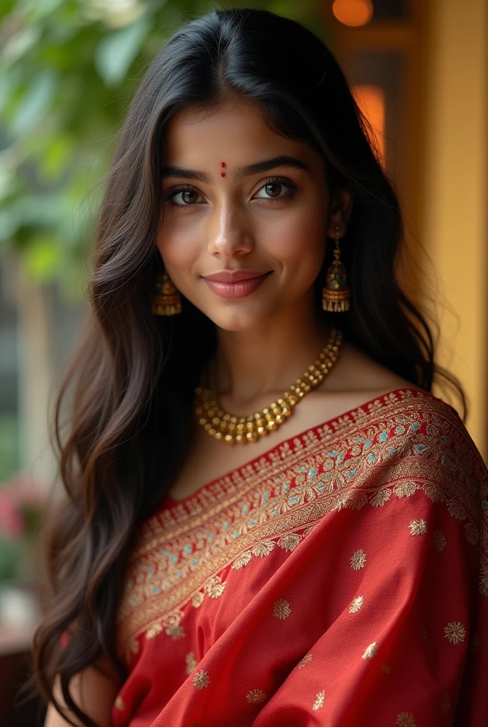 Indian beautiful girl in saree