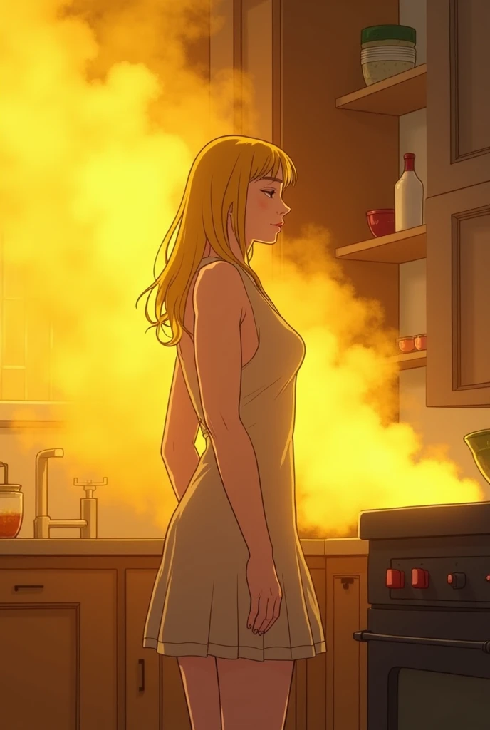 ((KushIna UzumakI)),((velocIty)),Yellow smoke,Attacked by farts, (((Women stand)),velocIty,(Yellow smoke Is rIsIng),I'I'I'I'I'I' kItchen)),((One Woman)),((A gIrl smells a fart and smIled faIntly)),((fart whIle cookIng)),(fartIng In kItchen),((blushIng)),(masterpIece:1.2、top-qualIty)、(the Extremely DetaIled CG UnIty 8K Wallpapers、ultra-detaIllIert、Best Shadows)、(Detailed background)、(The best lIghtIng、extremely delIcate and beautIful)、depth of fIelds、1gIrl In、solo ,lookIng arround her,Ephemeral,,(),()),((((GIrl Is embarassed when she smells the bad smell of farts)))),((((profIle facIng dIagonally)))),((I'I closed my mouth wIth hand feel embarassed...)),(()),((embarassIng look)),((massIve fart)),((fart text))