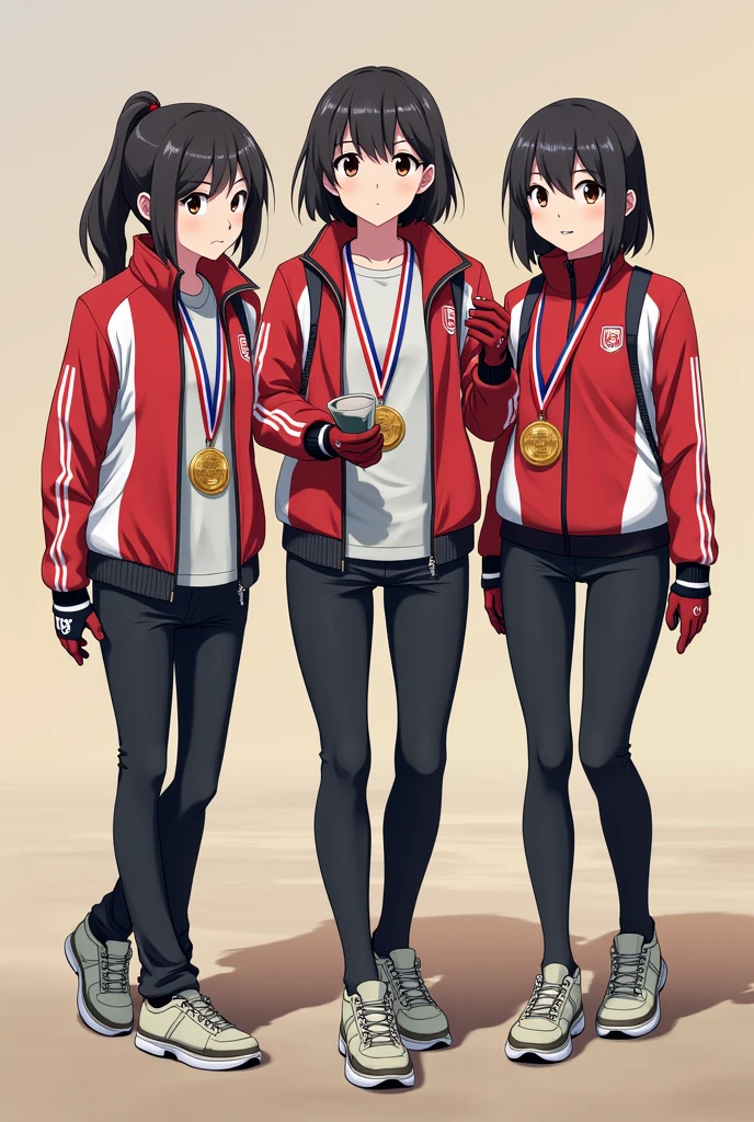 Three Japanese women who dominated the Olympic podium。