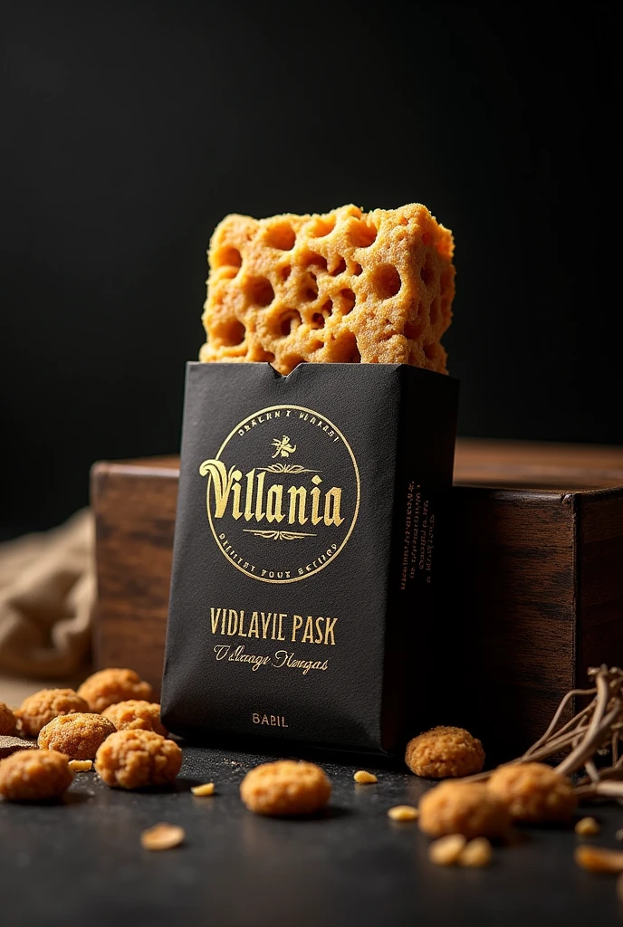 Create a cereal bar in the packaging, com o nome Villania