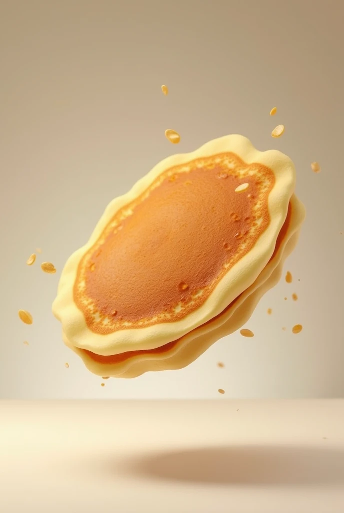 Flip a pancake.realistic.