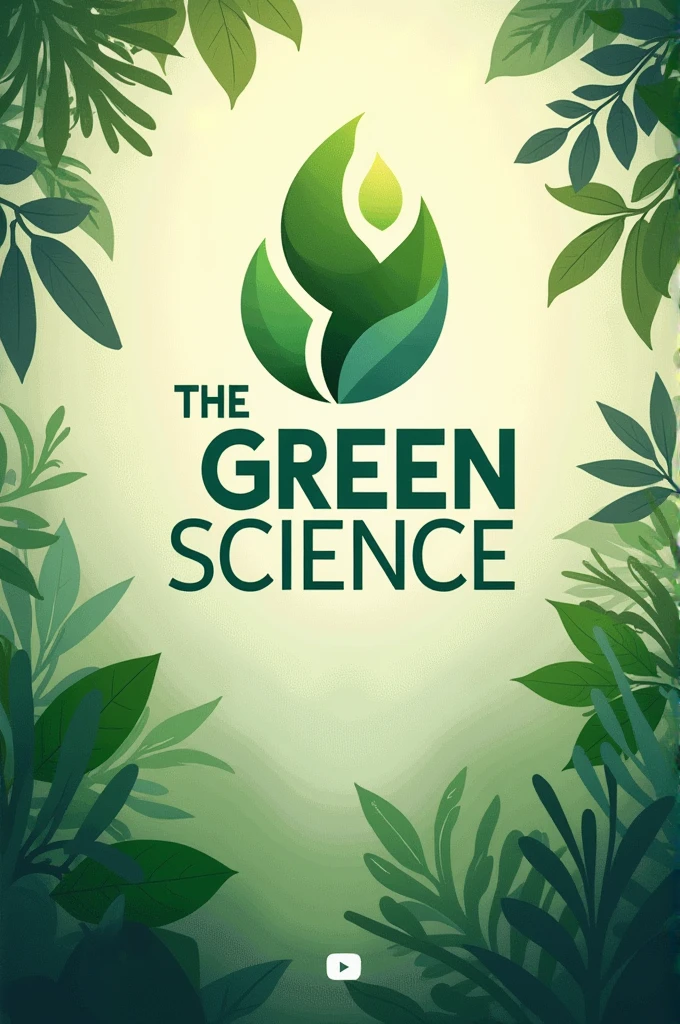 Graphically design my youtube channel name " The Green Science''