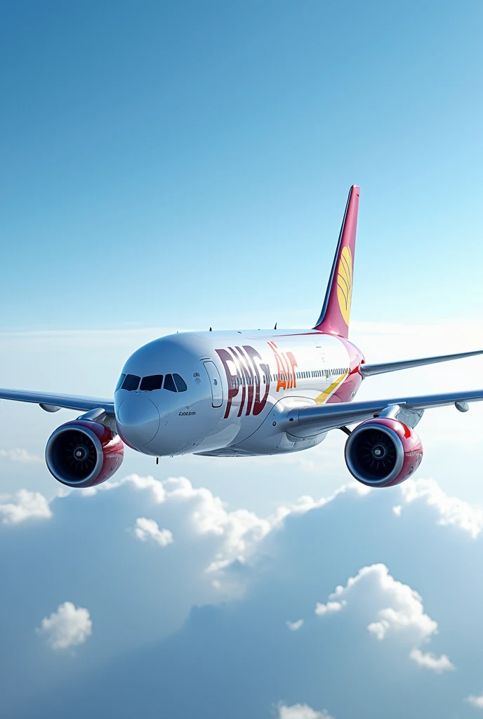 Generate an image of an Airbus A350 with the logo of PNG Air.