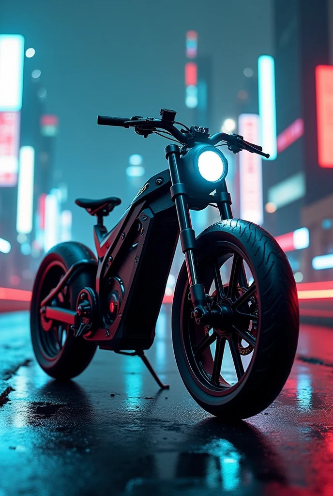 Bike shocker and headlight