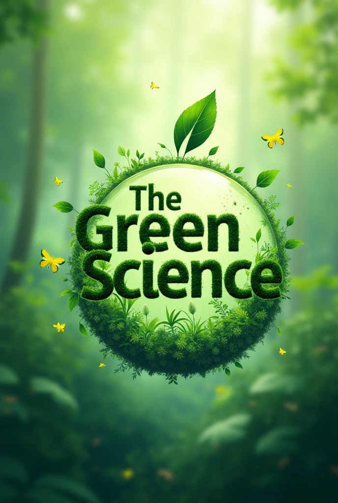 Graphically design my youtube channel name " The Green Science'' in minimum size