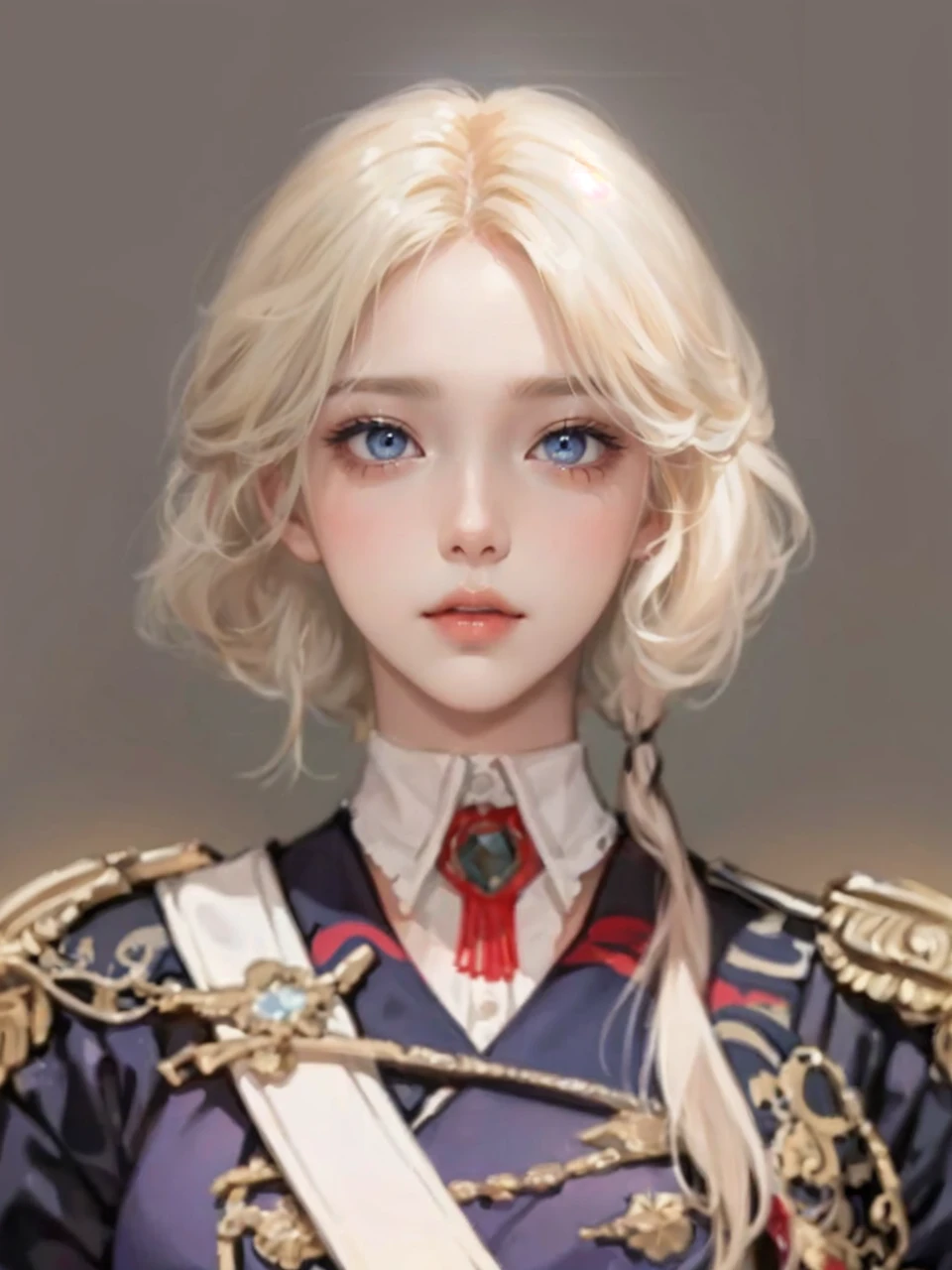 Beautiful female model with blonde hair, Hair with slight highlights, Gray-blue eyes, Medium mix, Wet paint, Gem beetle, Colored background, , Photographed by Jinna Chan.. - At six p.m.'clock,Big tits,body