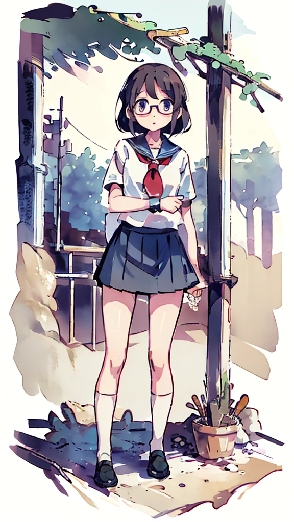 metropolis、water、Midnight、Moon、Blue light、sky、sea、Nsfw、masterpiece, high quality, 4K, HDR,, Stable Diffusion prompt:  schoolgirl with short、brown hair and red-framed glasses, wearing a white blouse and navy skirt, white panties visible, navy socks and brown loafers, in a state of arousal and trembling with sexual climax,simple illustration style, In a nichijou (everyday life) Setting Image generation AI model used: Stable Diffusion (eleet- model)

id: i2