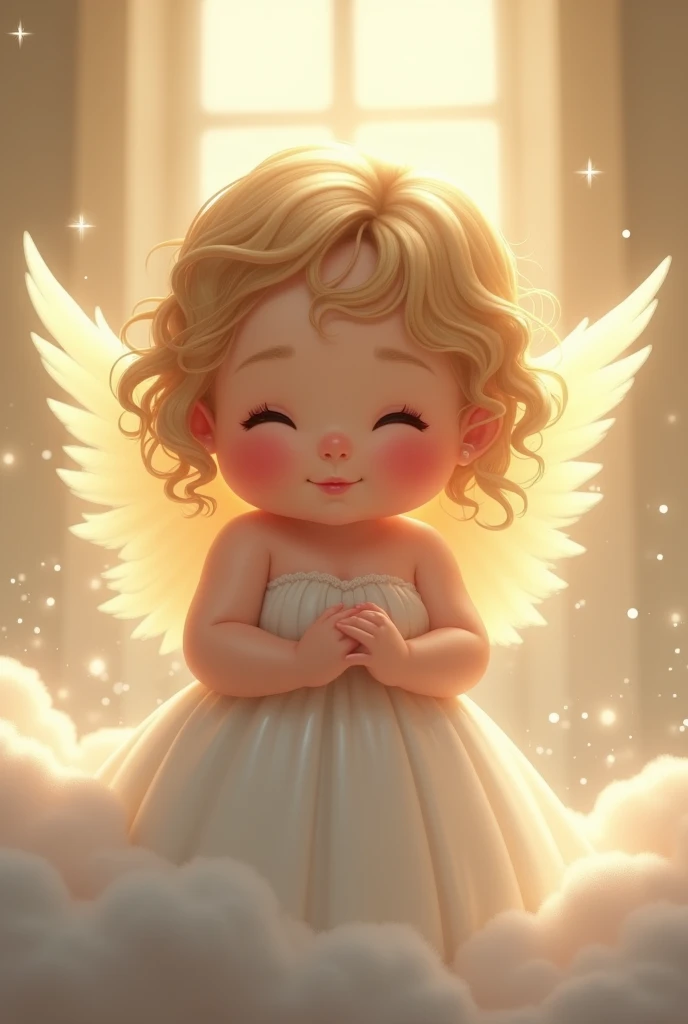 Chubby blonde teenage angel