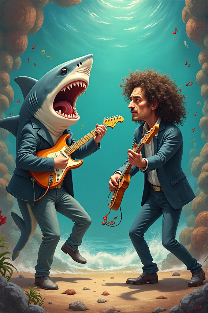 "weird al" yankovic fighting a shark