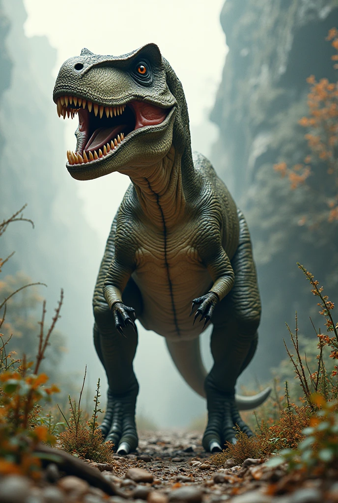 Tyrannosaurus rex, the modern dinosaur。They are confused by the world that is different from their time, but they have to live, so they remain true to themselves despite their confusion.。It has undergone great evolution in modern life.。The evolution is that they have become smaller and more human-like.。