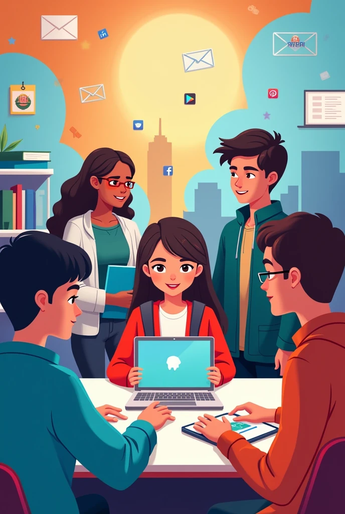 create a digital poster which will influence high school students to be a responsible user and competent producer or media information