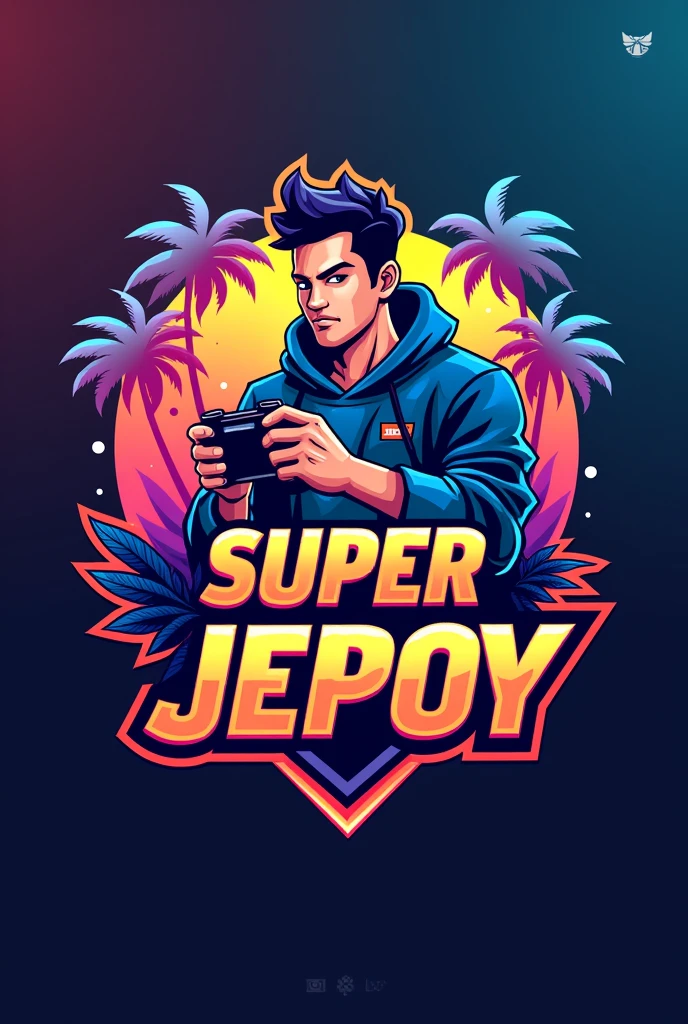 PHILIPPINES BEST Mobile GAMING Team Logo with "(SUPER JEPOY)" Lettering.
