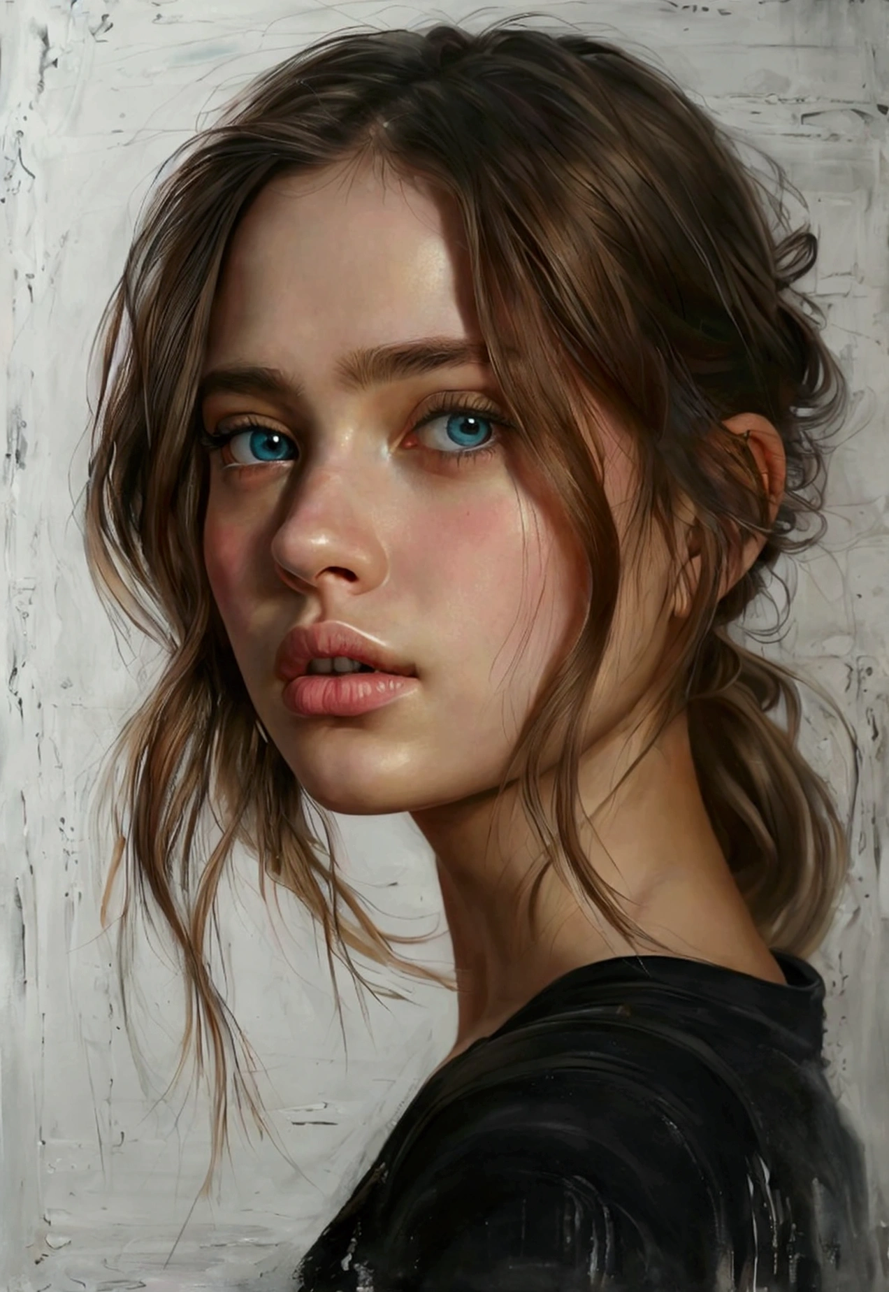 hyperrealistic art {1 girl influencer ig} . extremely high-resolution details, photographic, realism pushed to extreme, fine texture, incredibly lifelike, Experimental, in the style of Christopher Nolan, Dramatic, Fresh, --c 51