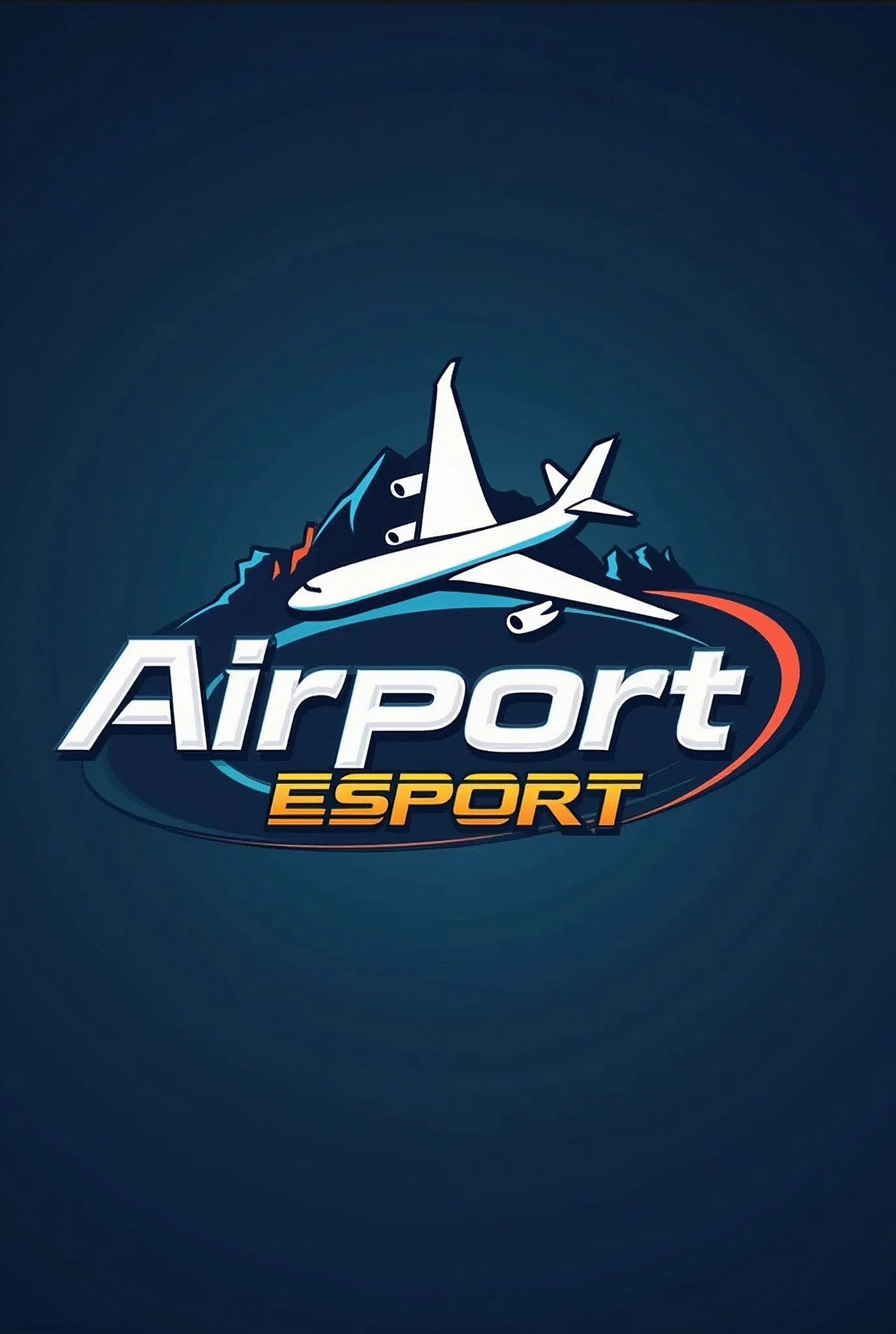 Generate an picture with the name and logo "Airport Esport"