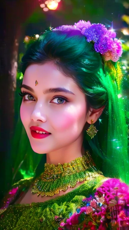 a beautiful girl in a lush garden, surrounded by colorful flowers, gazing up at a starry night sky, (best quality,4k,8k,highres,masterpiece:1.2),ultra-detailed,(realistic,photorealistic,photo-realistic:1.37),extremely detailed eyes and face,longeyelashes,detailed flower petals,detailed starry night sky,vibrant colors,cinematic lighting,intricate background details,fantasy,dreamlike