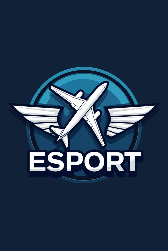 Generate an picture with the name and logo "Airport Esport"