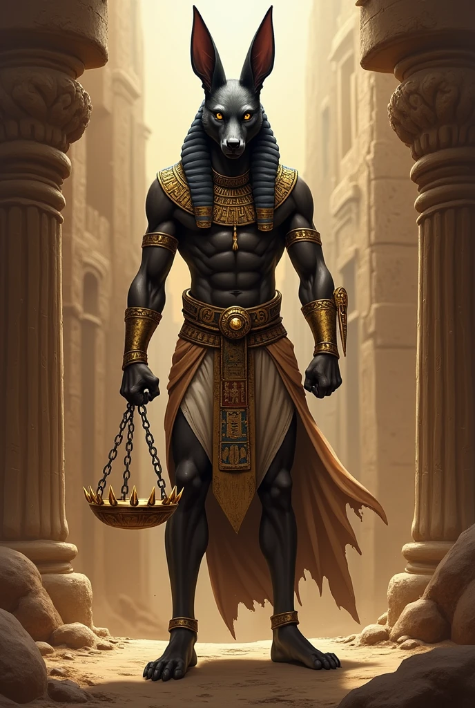 Anubis
Coming from Egyptian mythology, Anubis is the god of mummification, the dead and dying, famously responsible for taking the souls of the dead to the underworld to then be cared for by Osiris. Although it is not certain which animal its head represents, many say it is a jackal. Another of his responsibilities as god is to ensure that everyone has a fair burial and judgment in this trajectory after death, also, therefore, being related to the resurrection.