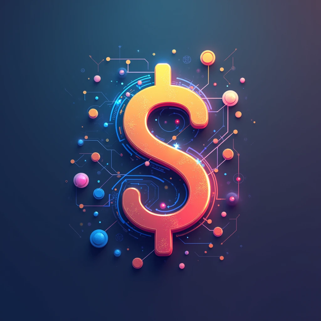 Money logo, logo for social network, money and trading