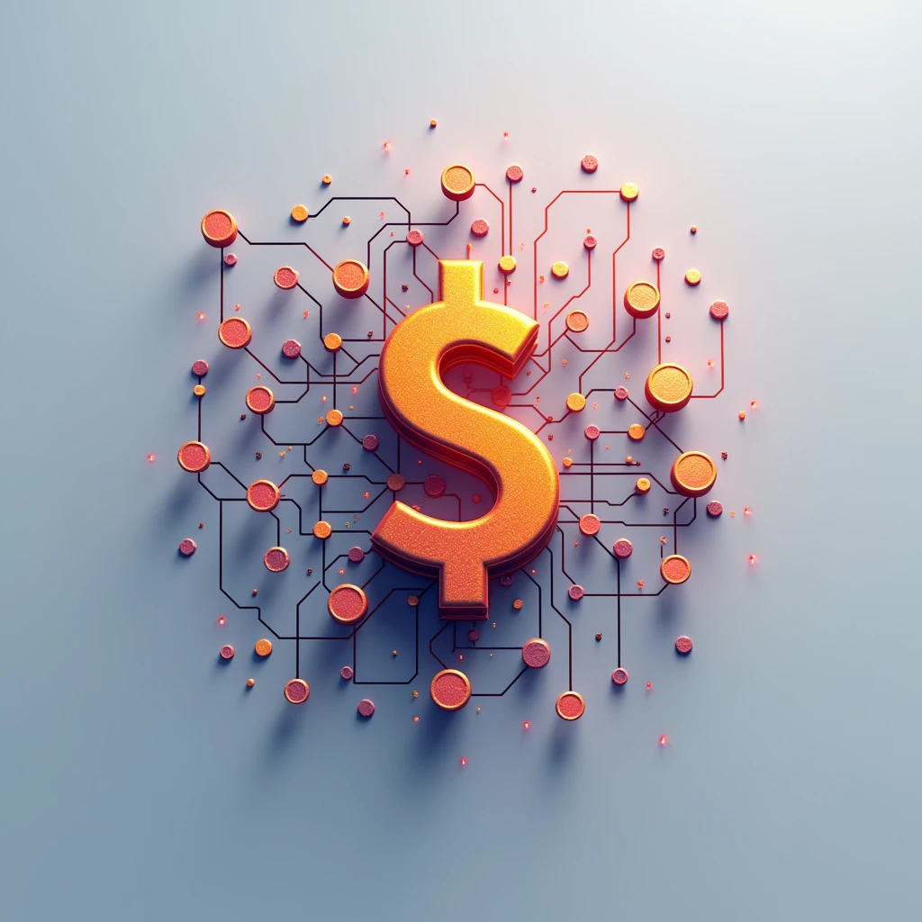 Money logo, logo for social network, money and trading
