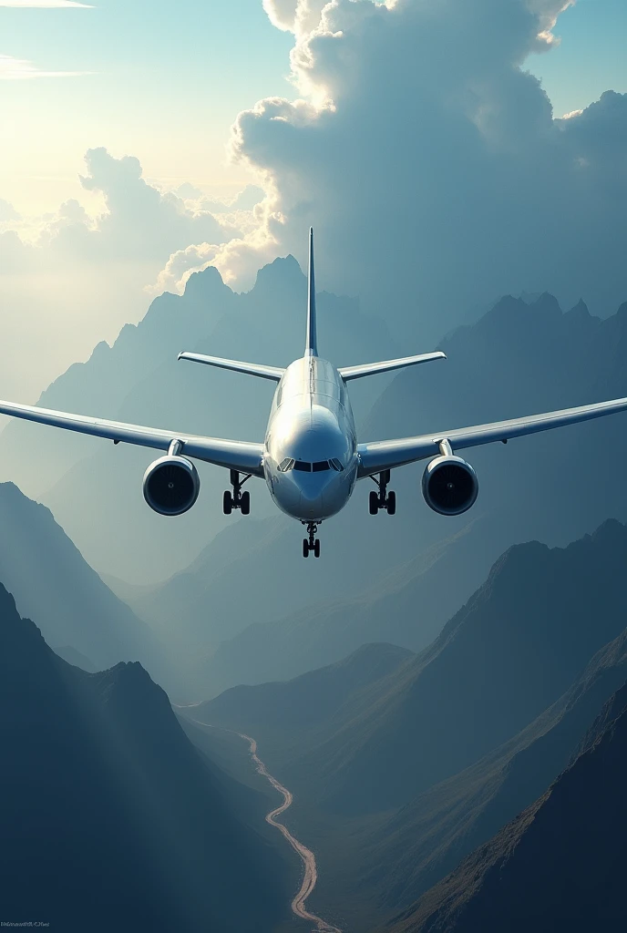 A cinematic picture of an airplane