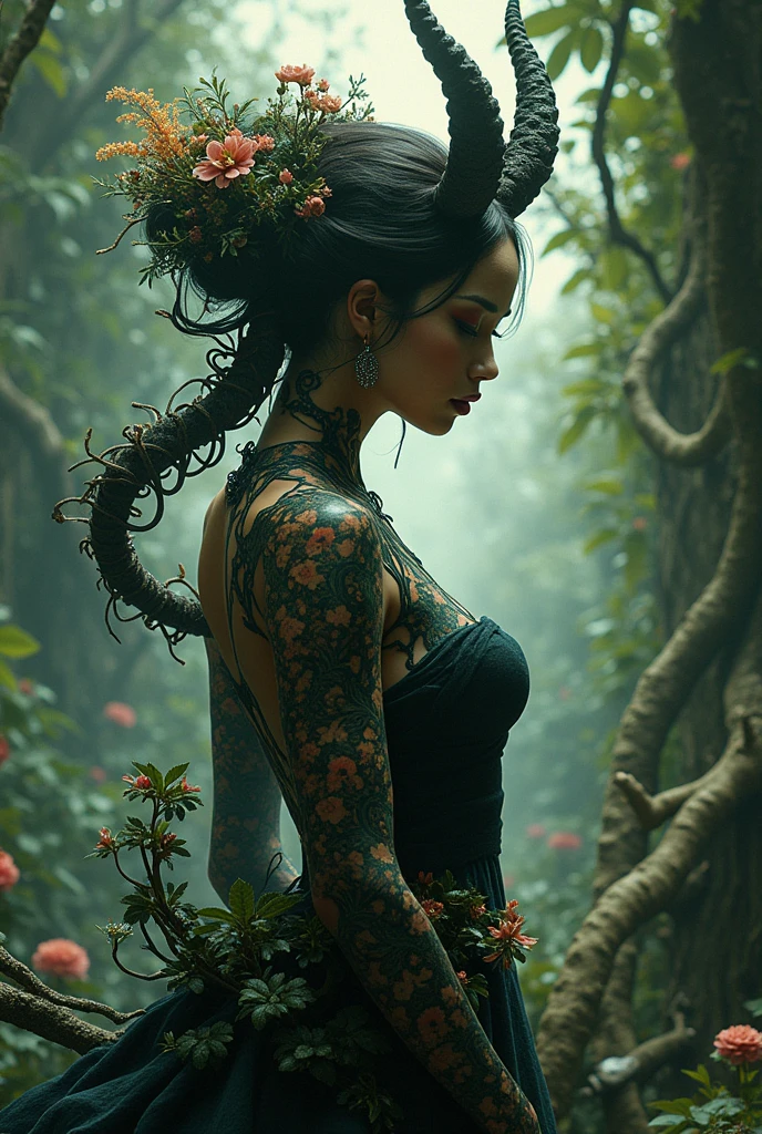 Ada wong as nico robin with demonio fleur transformation