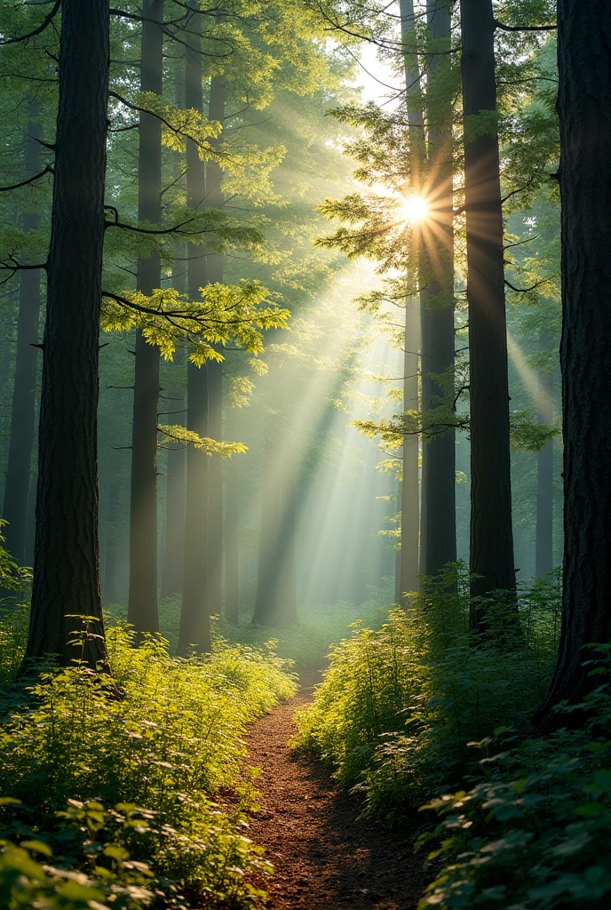 forest on a sunny day
