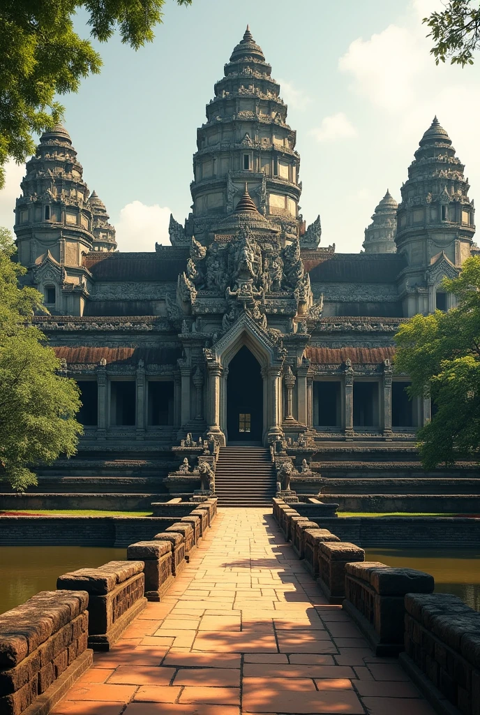 Angkor Wat Khmer temple.