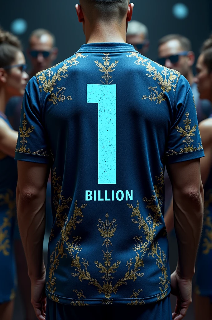 Create an 1 billion dollar jersey front and back 