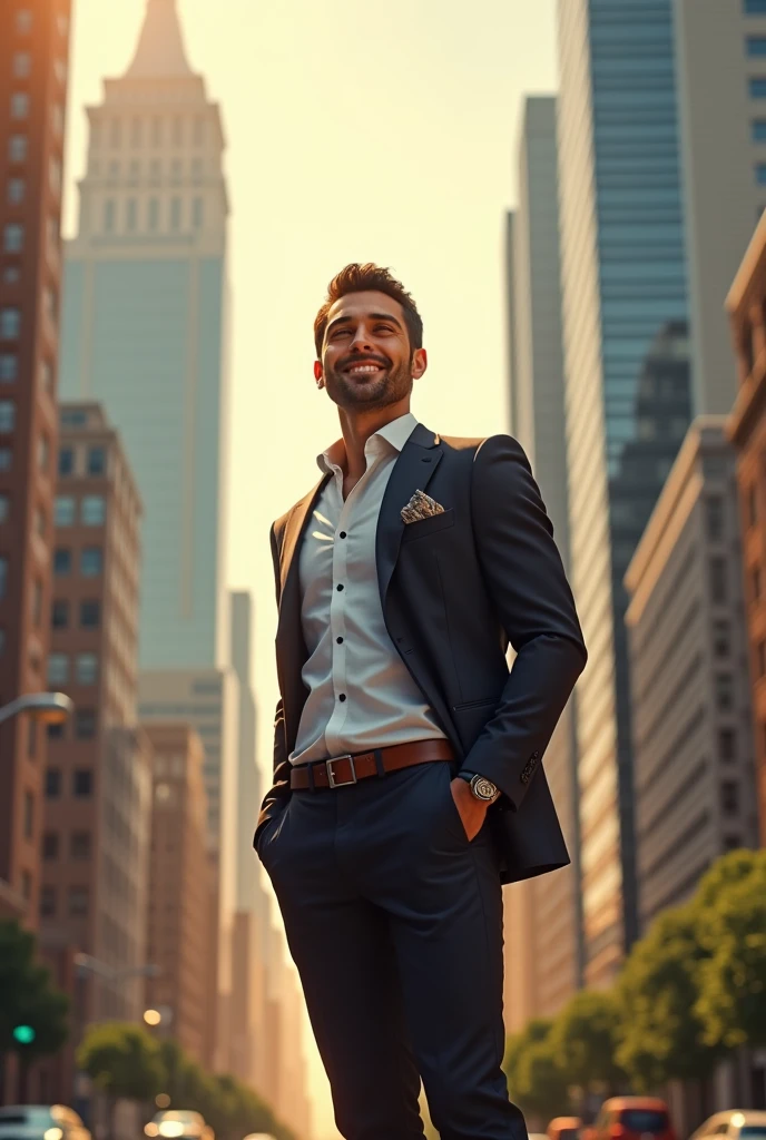 Make a picture of Man who is newly motivated